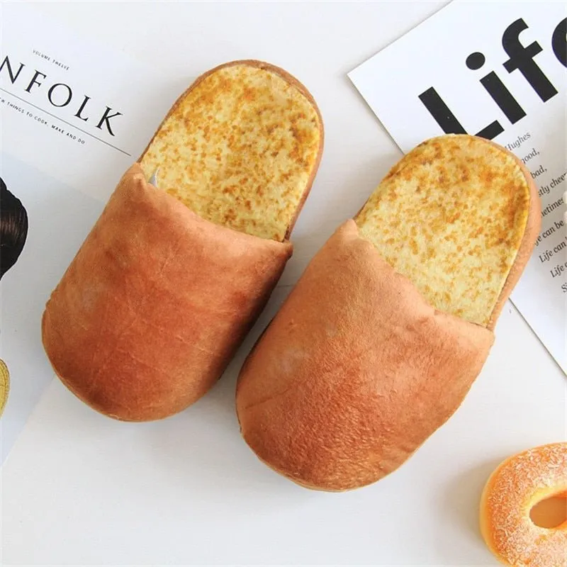 Bread Winter Slippers: Unisex, Soft Sole, Indoor Use