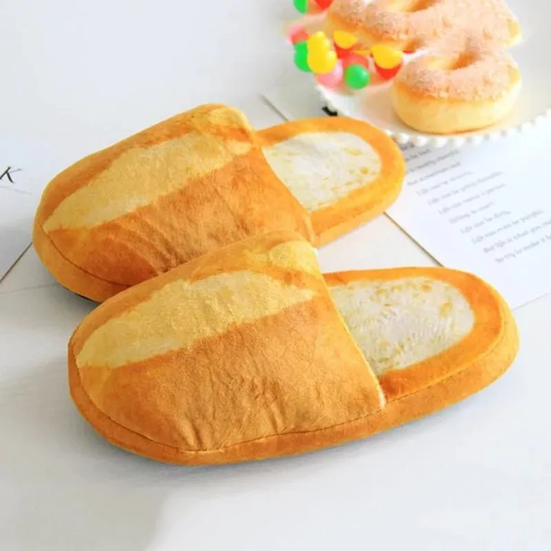 Bread Winter Slippers: Unisex, Soft Sole, Indoor Use