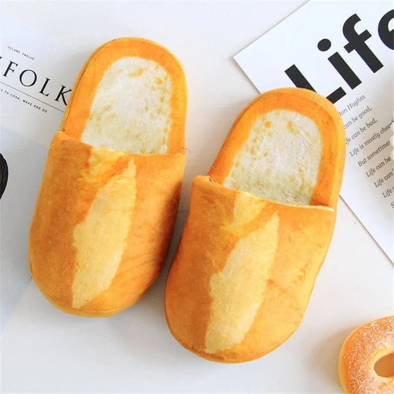 Bread Winter Slippers: Unisex, Soft Sole, Indoor Use