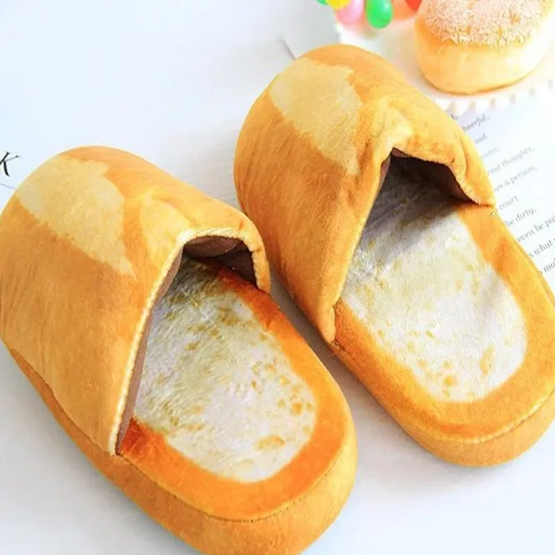 Bread Winter Slippers: Unisex, Soft Sole, Indoor Use