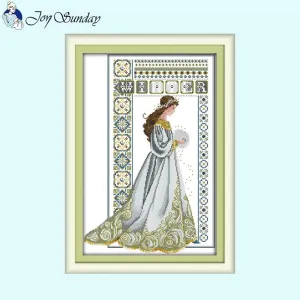 Bridal Bouquets Needle Character Pattern DIY Cross Stitch
