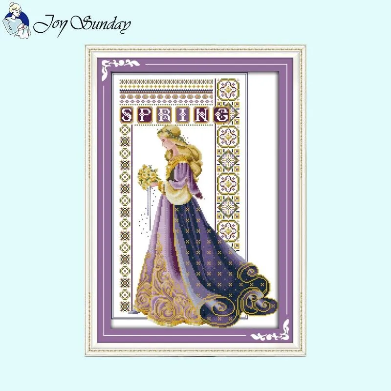 Bridal Bouquets Needle Character Pattern DIY Cross Stitch