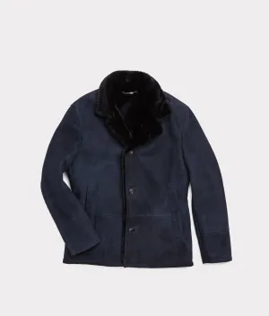 Bruce Shearling Coat :: Navy