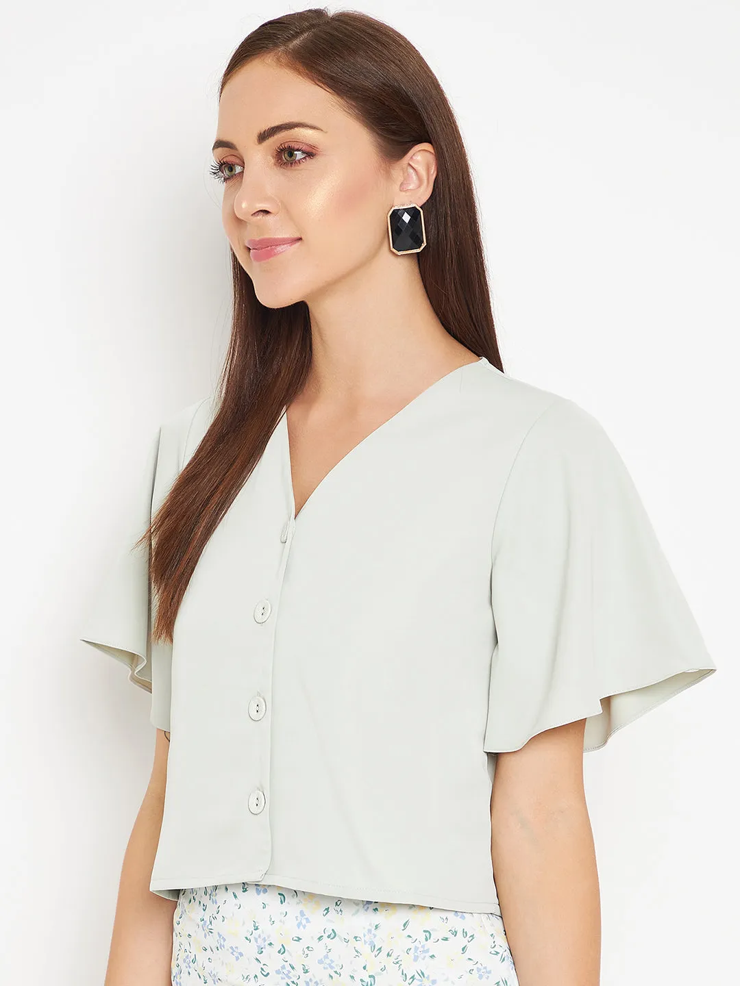 Camla Barcelona Green Top
