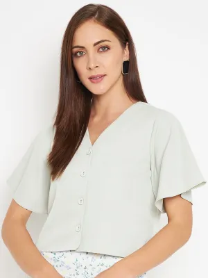 Camla Barcelona Green Top