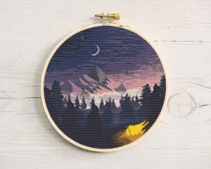 Camping Cross Stitch Pattern #126