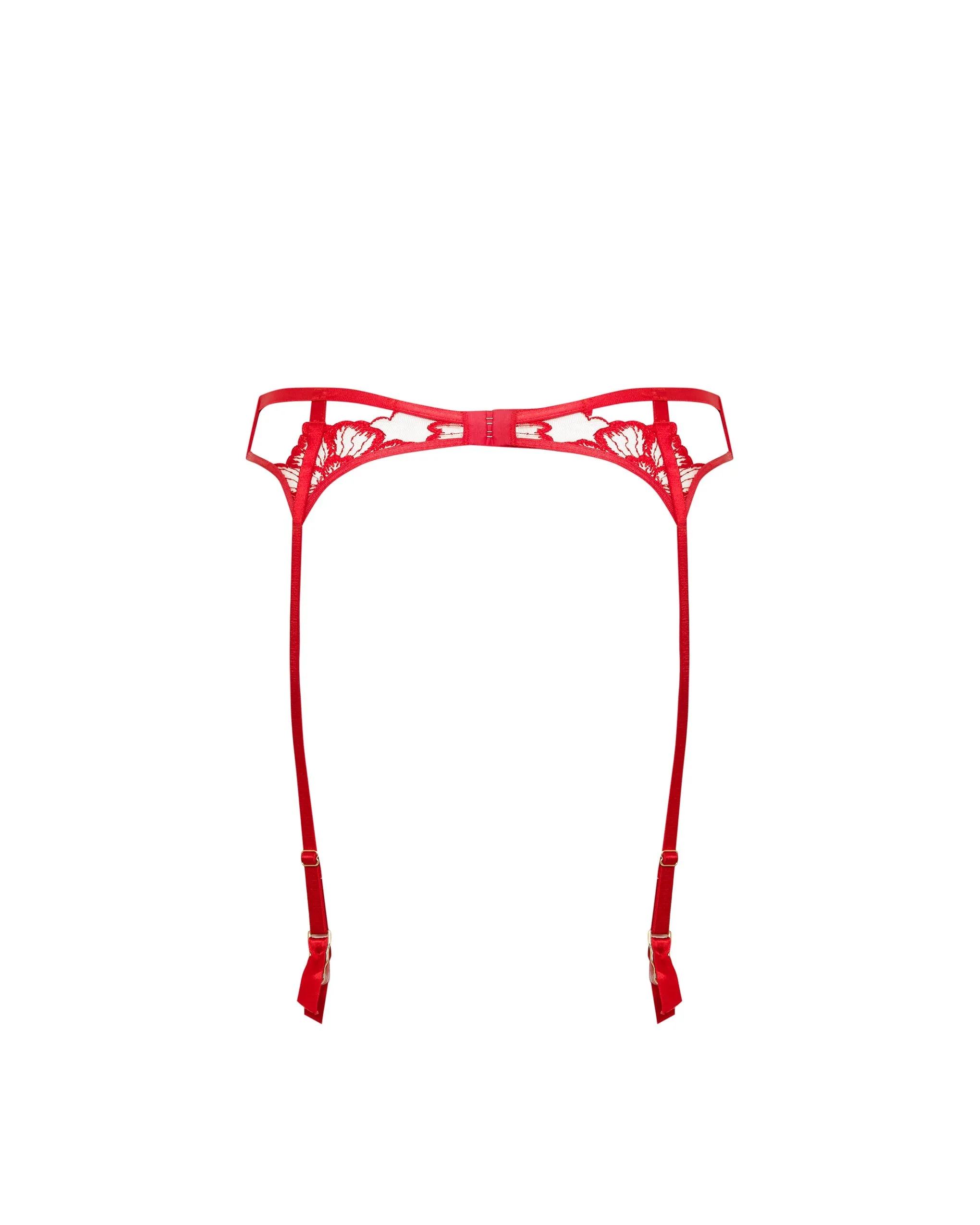 Catalina Garter Belt Red/Sheer