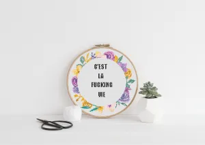 C'est la Vie Cross Stitch Pattern #637