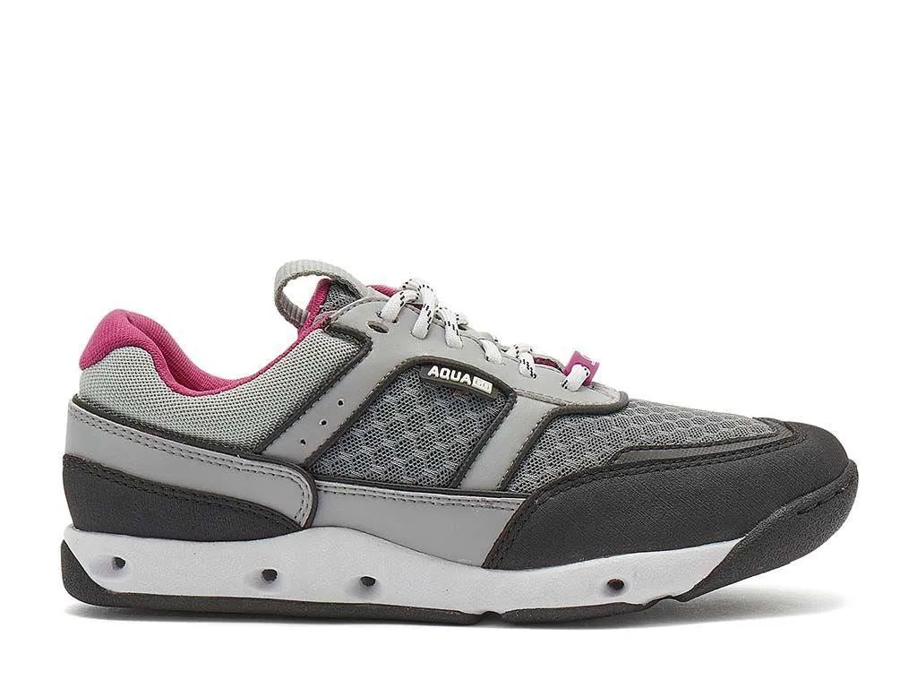 Chatham Women's Muna G2 Boat Shoes in Grey/Pink 3 to 9