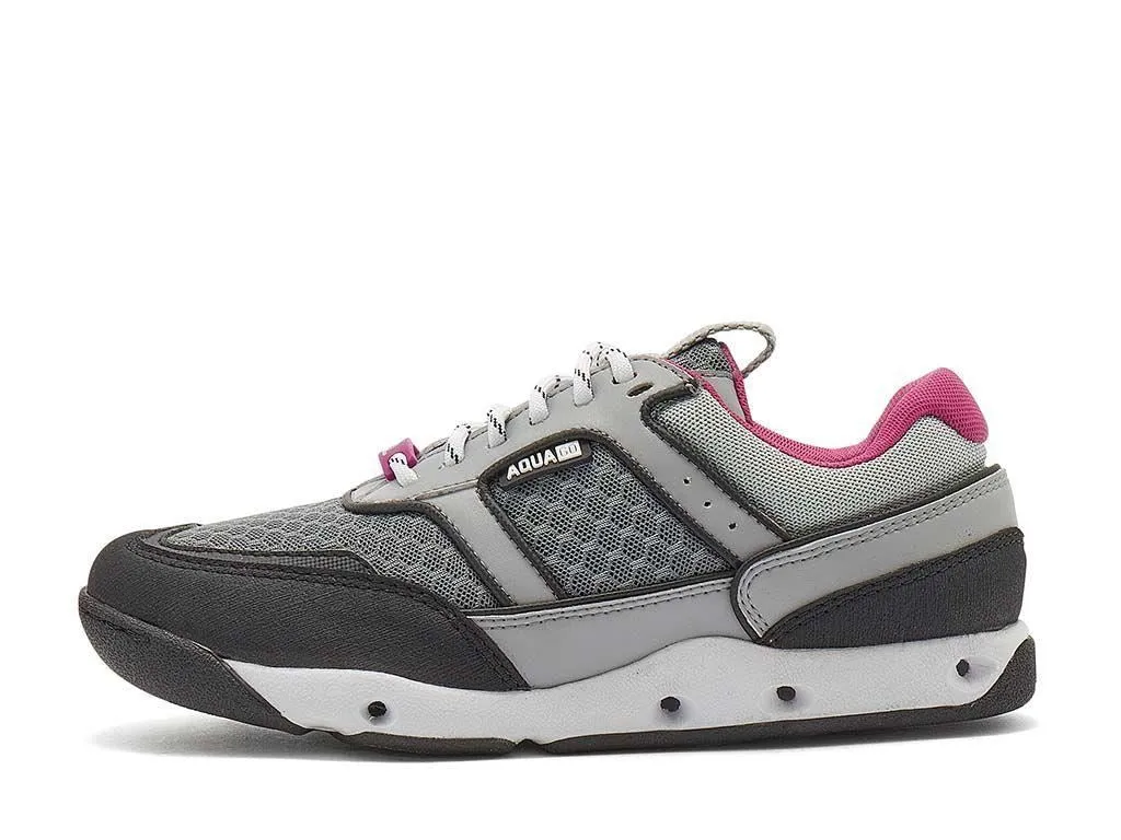 Chatham Women's Muna G2 Boat Shoes in Grey/Pink 3 to 9