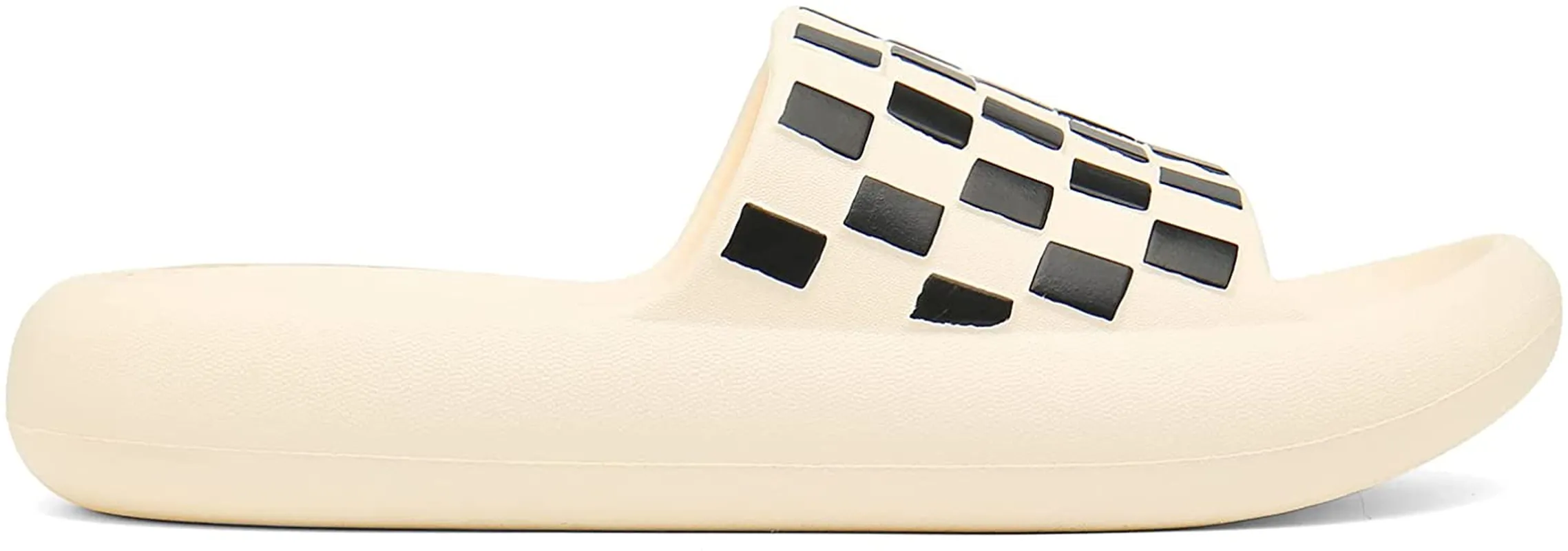 Chaychax Men'S and Women'S Classic Checkered Cloud Slides Shower Slippers Bathroom Sandals with Non-Slip Cushioned Thick Sole