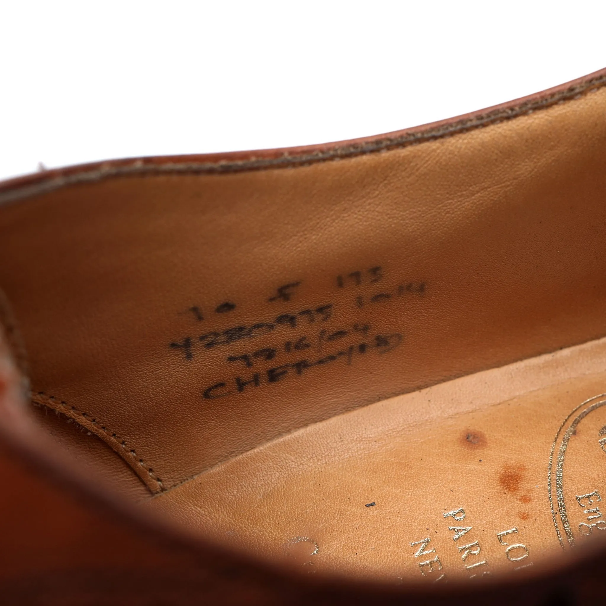 'Chetwynd' Tan Brown Leather Oxford Brogue UK 7 F