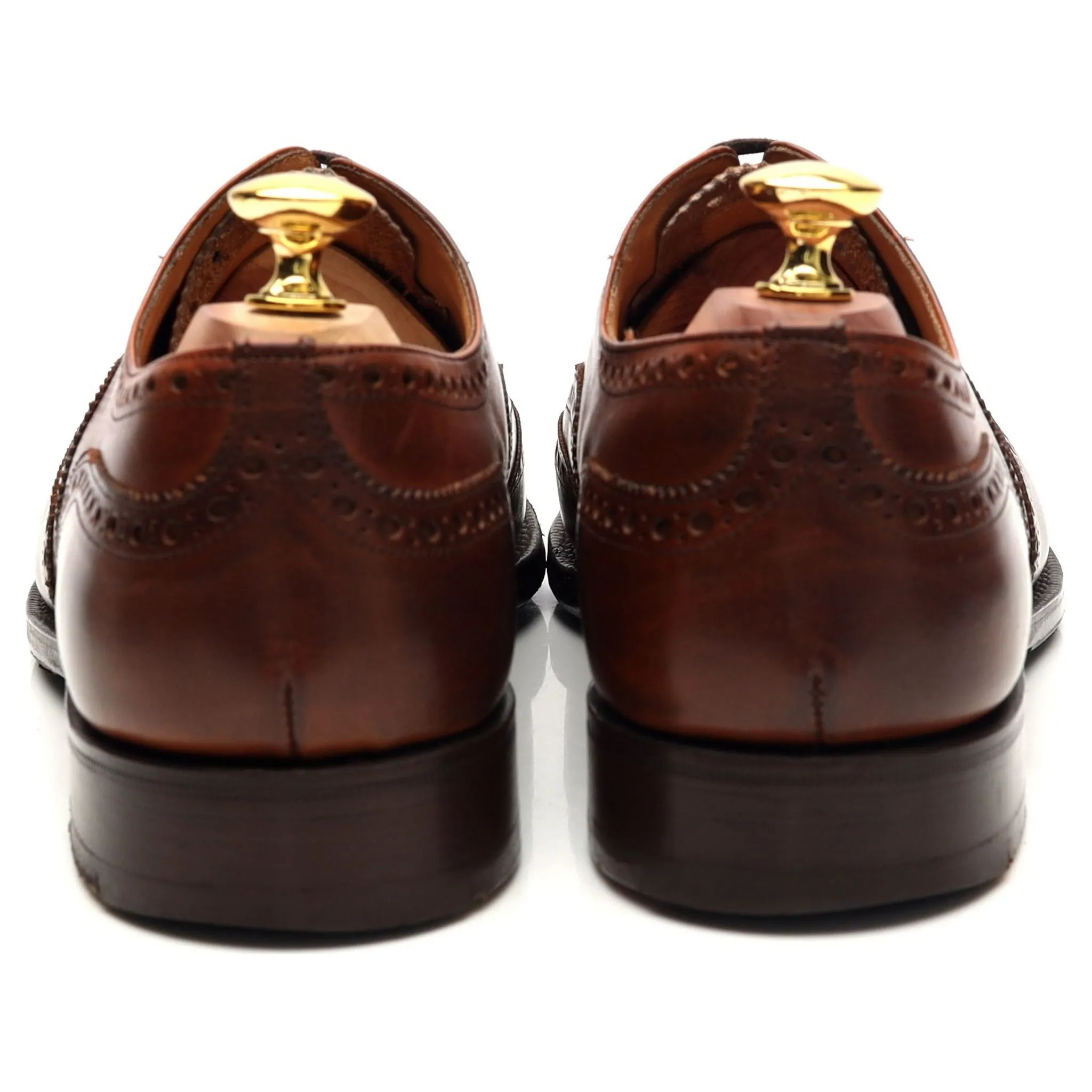 'Chetwynd' Tan Brown Leather Oxford Brogue UK 7 F