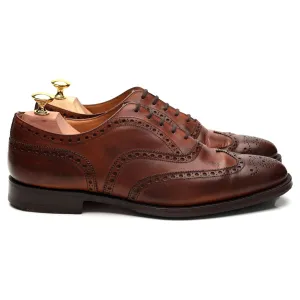 'Chetwynd' Tan Brown Leather Oxford Brogue UK 7 F