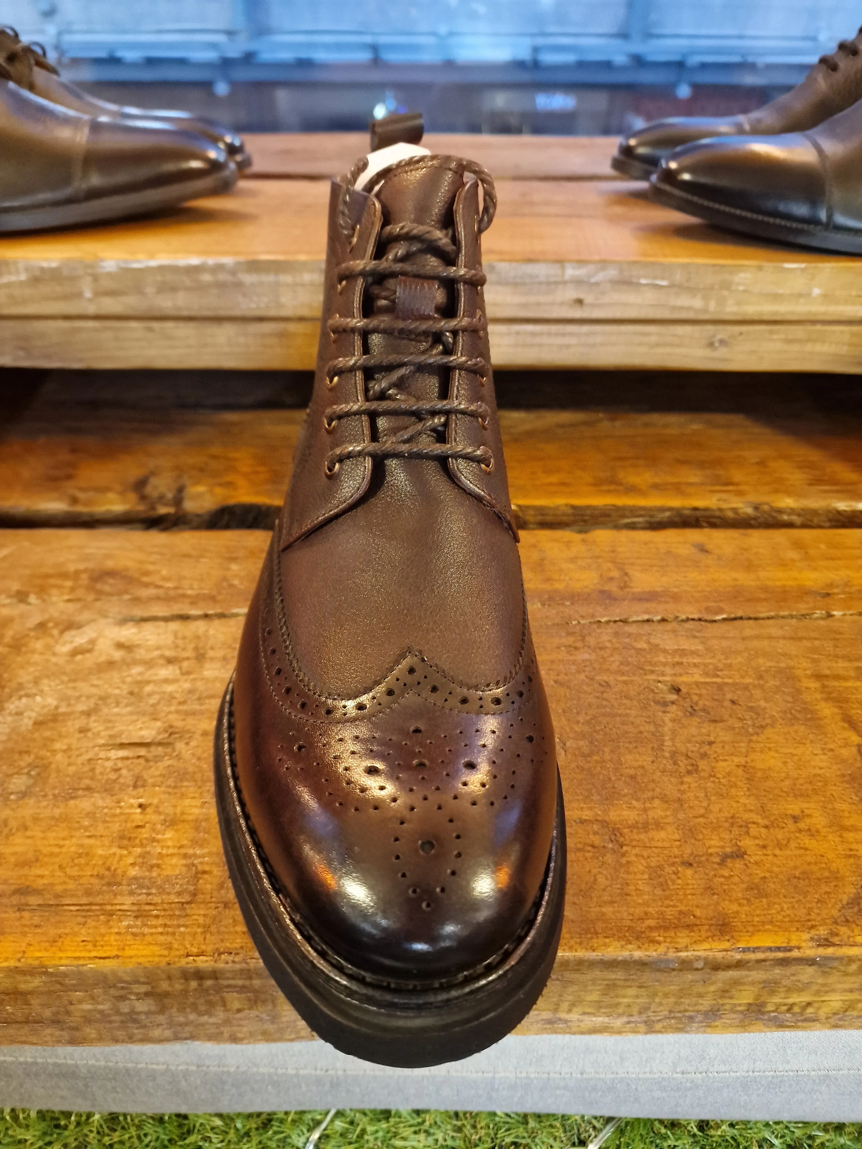 Coffee Ivan Lace up Boot Sergio Duletti