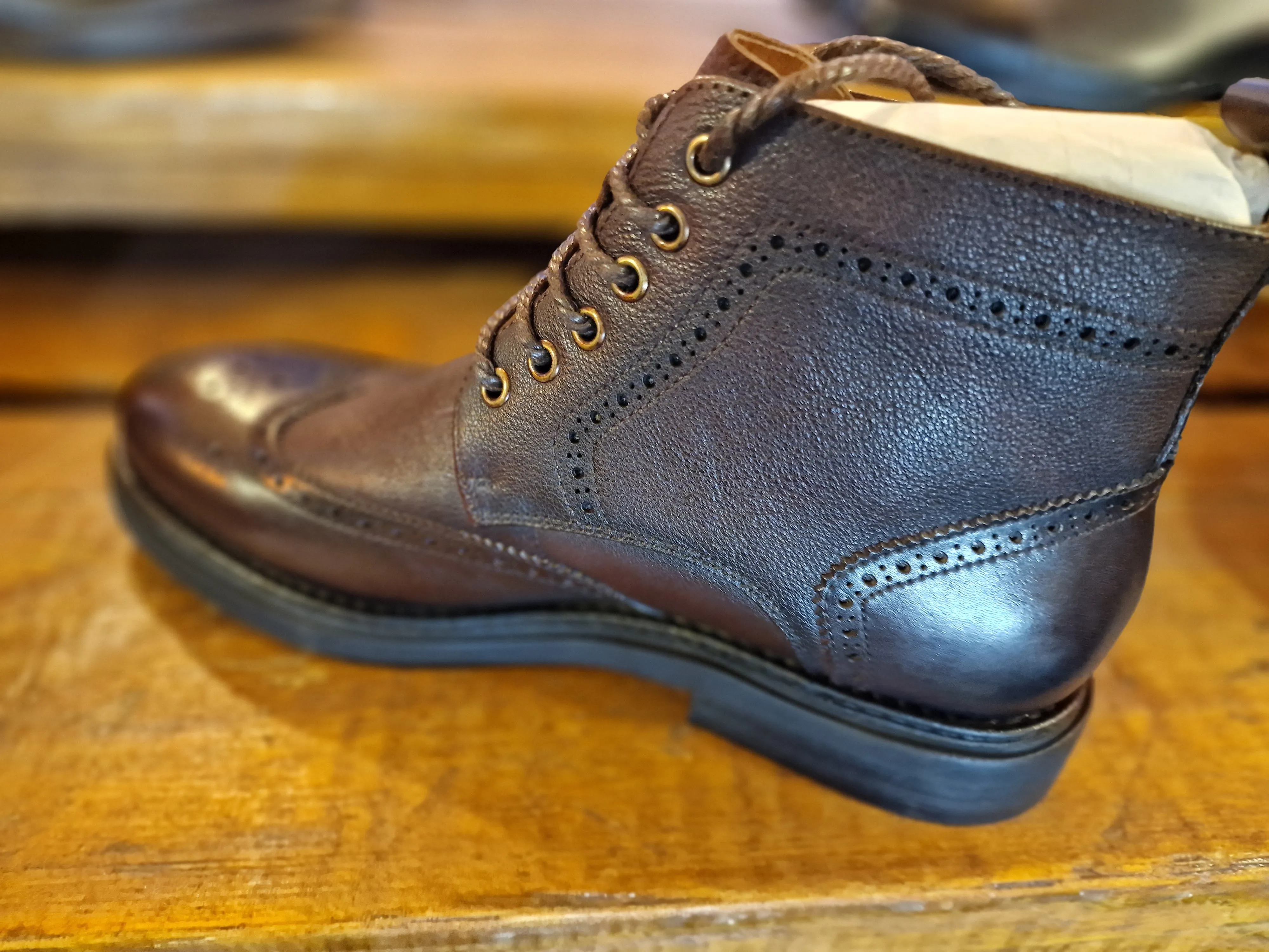 Coffee Ivan Lace up Boot Sergio Duletti
