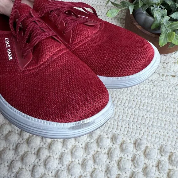 COLE HAAN Men's 8.5 M Generation GRANDSPORT Stitchlite Sneaker Shoe Red White