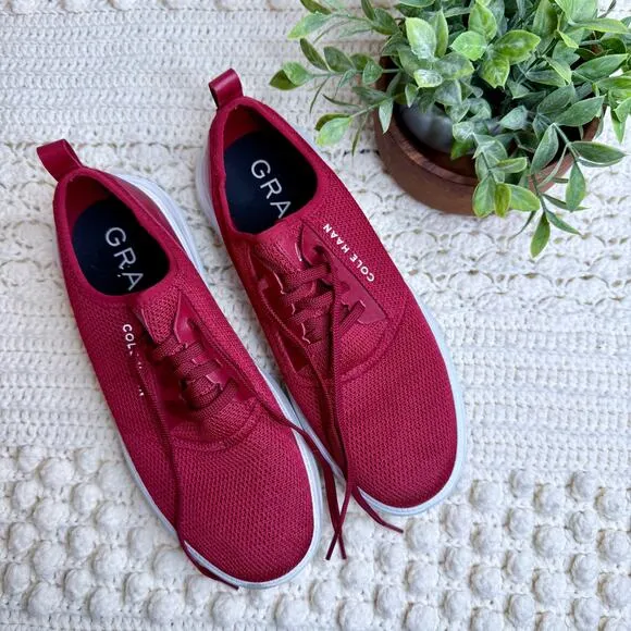COLE HAAN Men's 8.5 M Generation GRANDSPORT Stitchlite Sneaker Shoe Red White