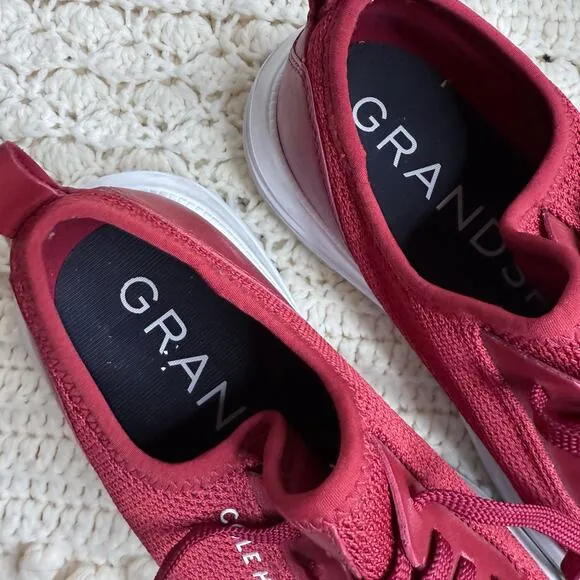 COLE HAAN Men's 8.5 M Generation GRANDSPORT Stitchlite Sneaker Shoe Red White