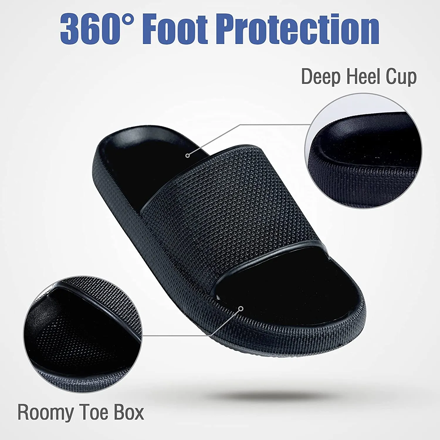 Colorxy Pillow Sandals Slippers for Women Men Non Slip Outdoor Shower Slides Shoes Bath Slippers