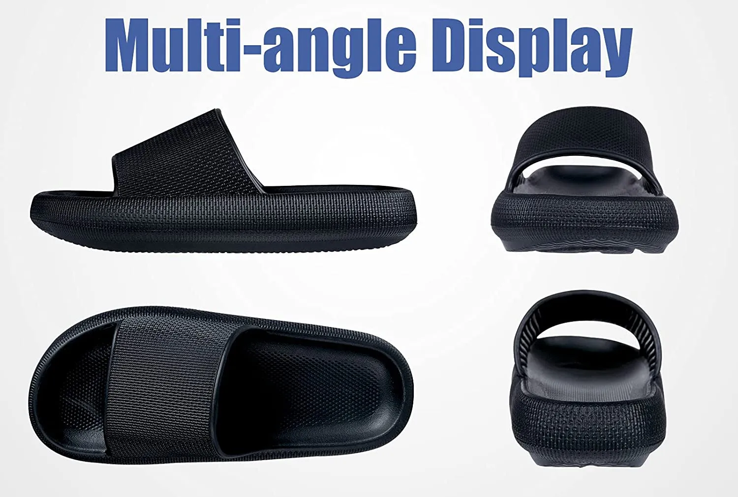 Colorxy Pillow Sandals Slippers for Women Men Non Slip Outdoor Shower Slides Shoes Bath Slippers