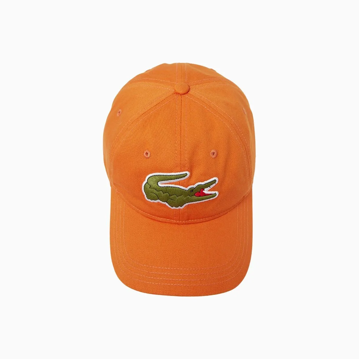 Contrast Strap And Oversized Crocodile Cotton Cap