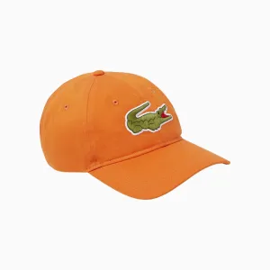 Contrast Strap And Oversized Crocodile Cotton Cap