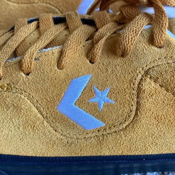 Converse CONS Mustard Louie Lopez Pro Mono Classic Suede Saffron Yellow Men’s 12