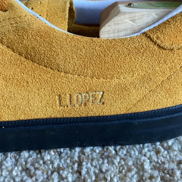 Converse CONS Mustard Louie Lopez Pro Mono Classic Suede Saffron Yellow Men’s 12