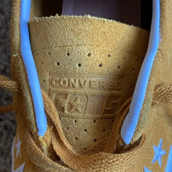 Converse CONS Mustard Louie Lopez Pro Mono Classic Suede Saffron Yellow Men’s 12