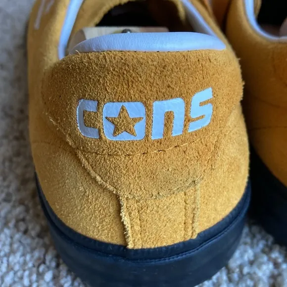 Converse CONS Mustard Louie Lopez Pro Mono Classic Suede Saffron Yellow Men’s 12