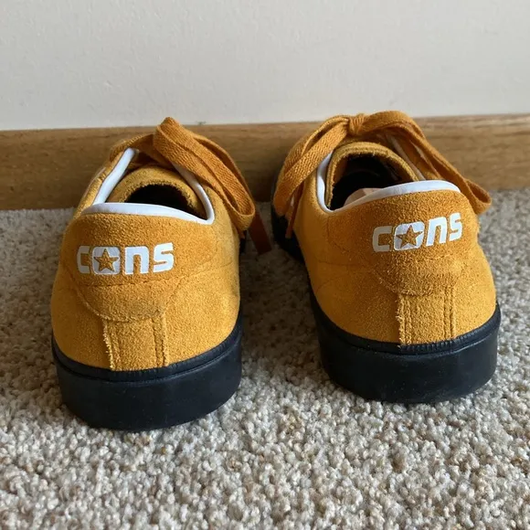 Converse CONS Mustard Louie Lopez Pro Mono Classic Suede Saffron Yellow Men’s 12