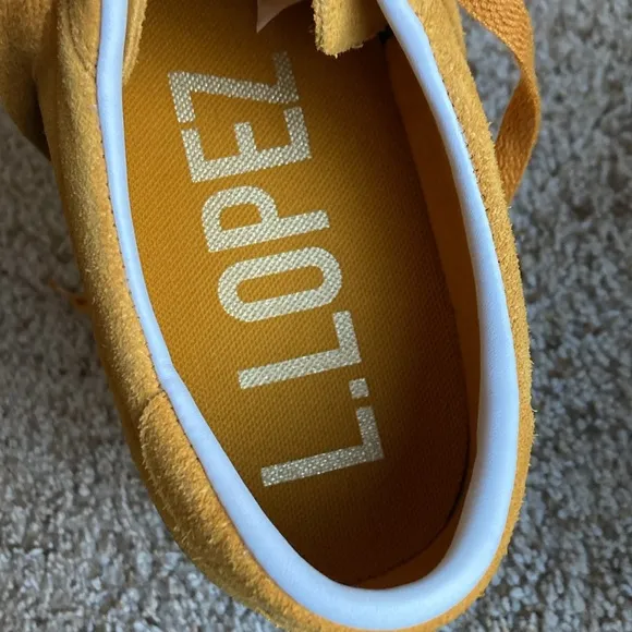 Converse CONS Mustard Louie Lopez Pro Mono Classic Suede Saffron Yellow Men’s 12