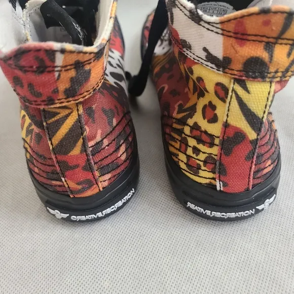 Creative Recreation Youth Zeus Hi Animal Print Leopard Sz 4