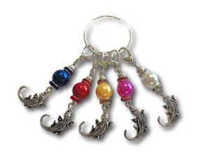 Crocodile M1 - #036 - Set of 5 Stitch Markers