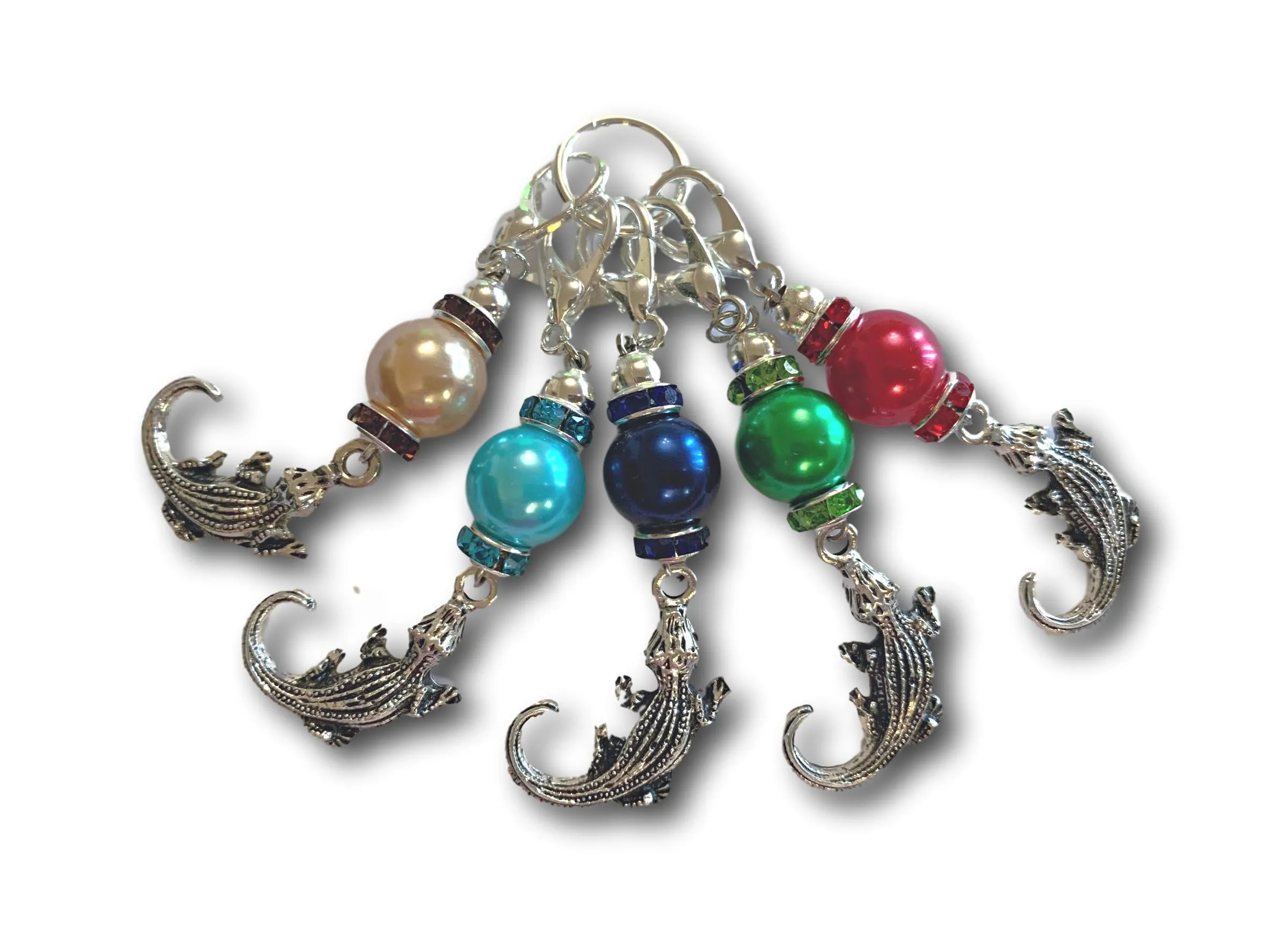 Crocodile M1 - #038 - Set of 5 Stitch Markers