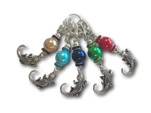 Crocodile M1 - #038 - Set of 5 Stitch Markers