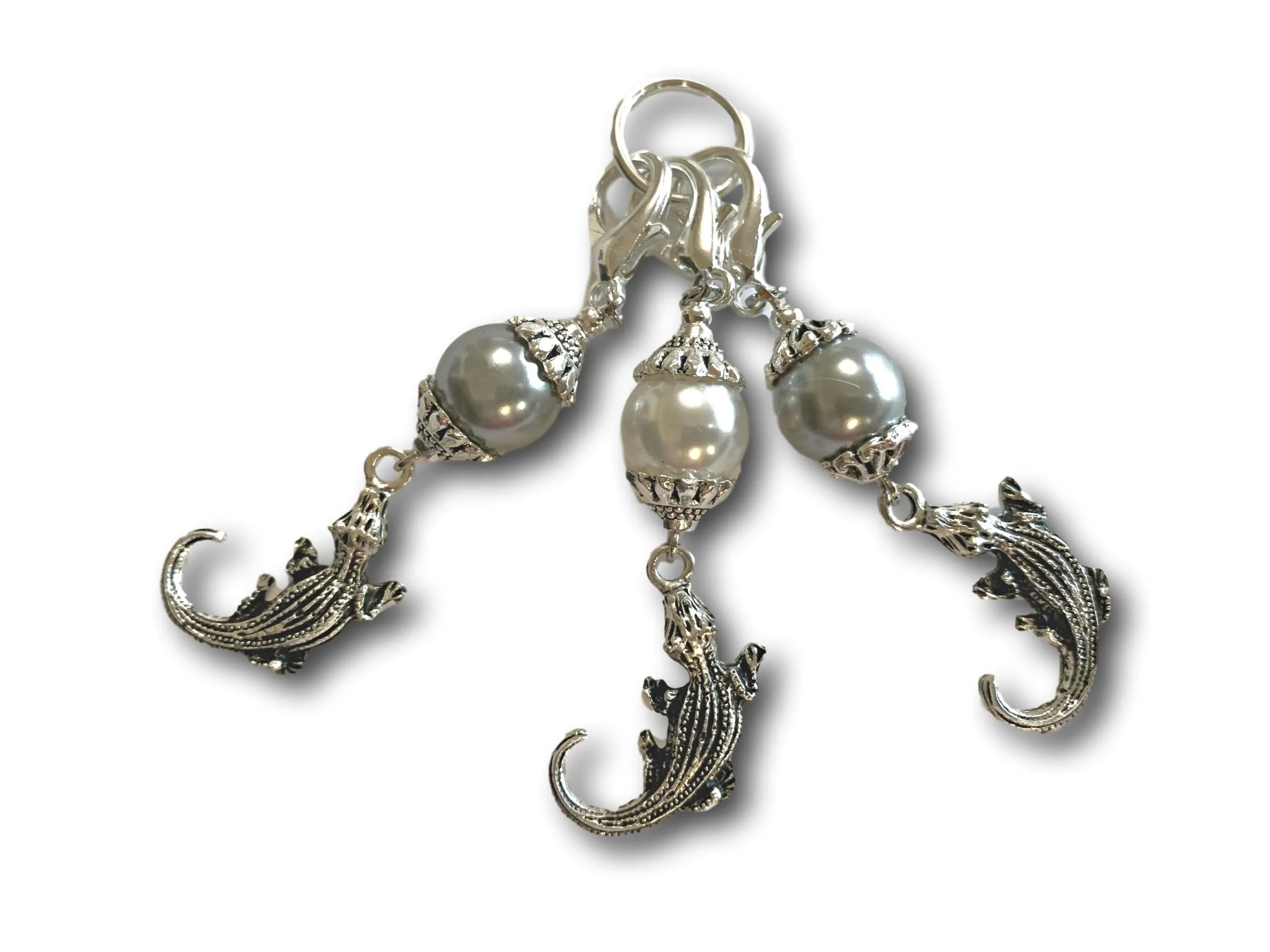 Crocodile M2 - #41 - Set of 3 Stitch Markers