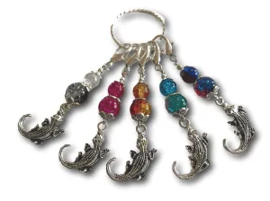 Crocodile M3 - #063 - Set of 5 Stitch Markers