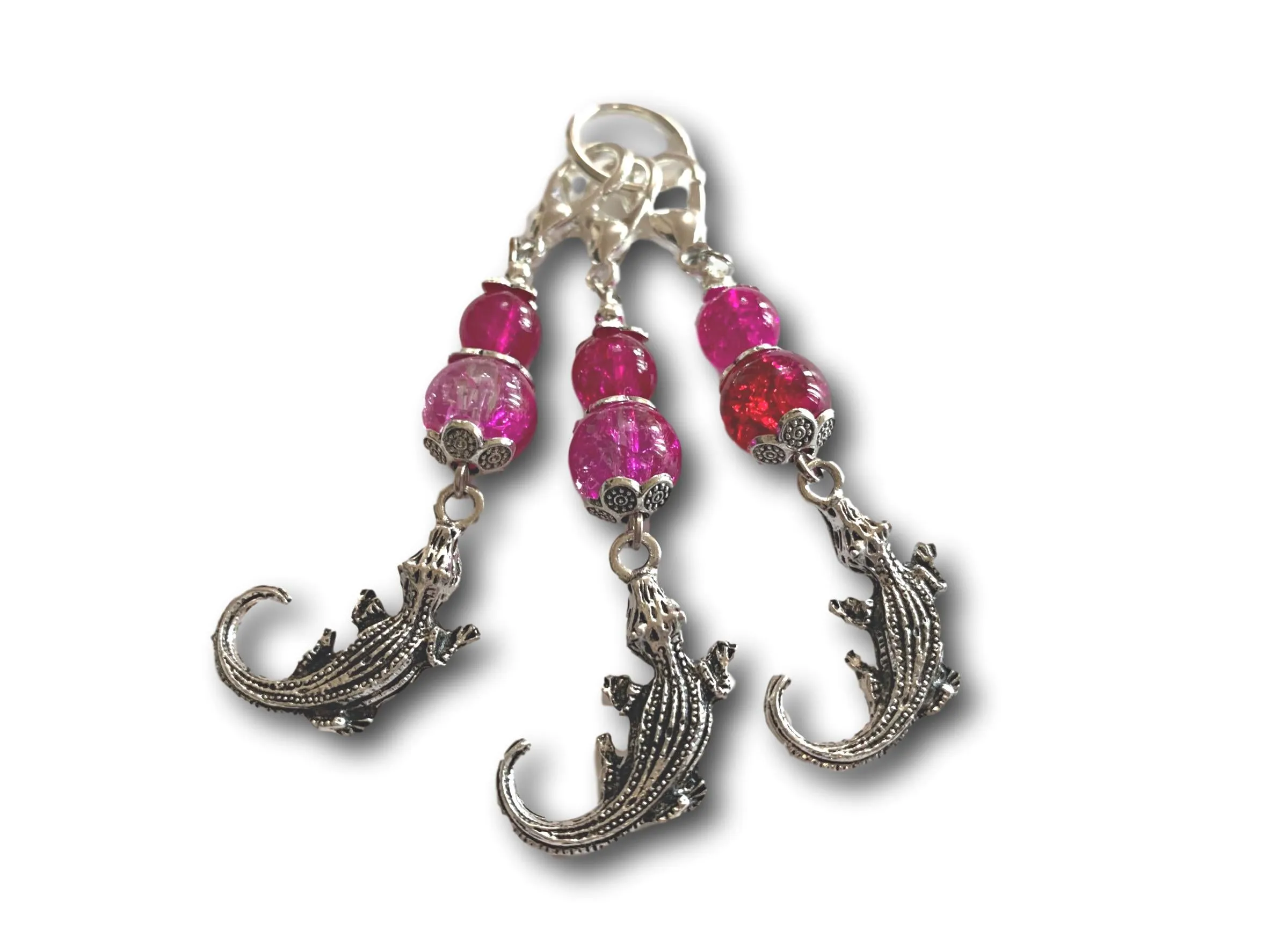 Crocodile M3 - #072 - Set of 3 Stitch Markers