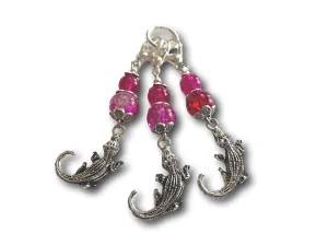 Crocodile M3 - #072 - Set of 3 Stitch Markers