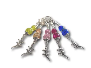 Crocodile M4 - #066 - Set of 5 Stitch Markers