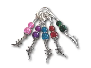 Crocodile M4 - #070 - Set of 5 Stitch Markers