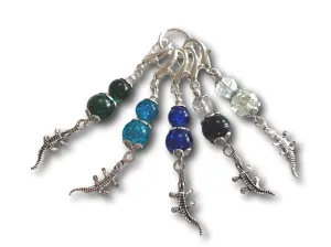 Crocodile M4 - #071 - Set of 5 Stitch Markers