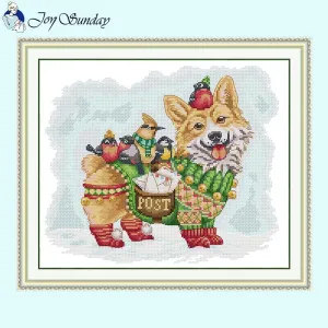 Cross Stitch Shops Puppy Postman Joy Sunday