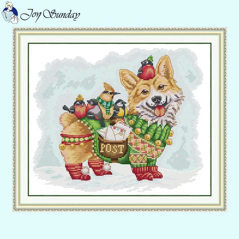Cross Stitch Shops Puppy Postman Joy Sunday