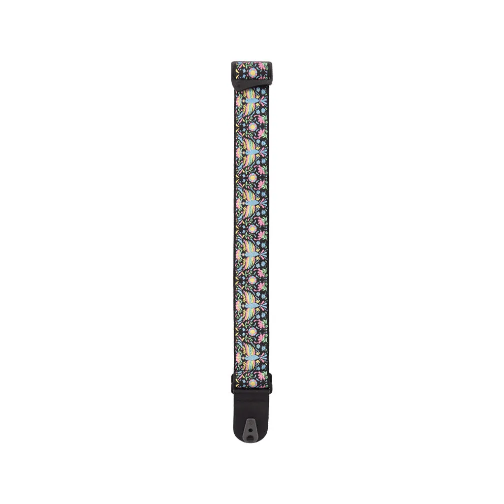 D'Addario 50TC01 50mm Woven Guitar Strap w/Pad Lock, Phoenix Dream