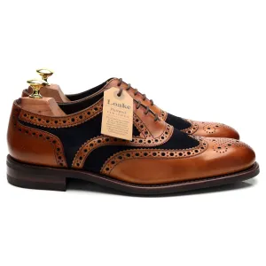 Design 'Kerridge' Tan Brown Leather Spectator Brogues UK 7 F