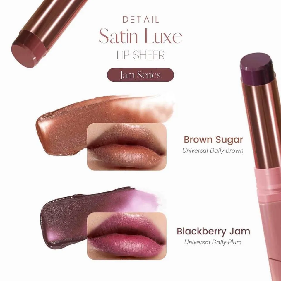 Detail Satin Cosmetics Luxe Butter Tint  (Buttercream, Jam Series)
