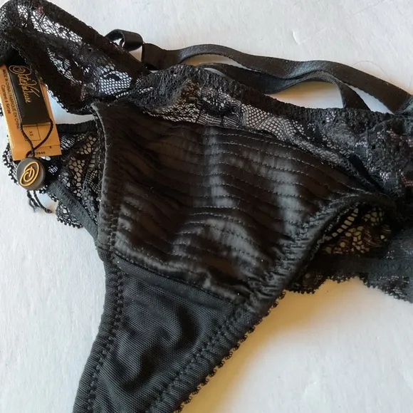 DIA VON TEESE D23945 DITA VON TEESE MADAME X G STRING THONG BLACK XS NEW